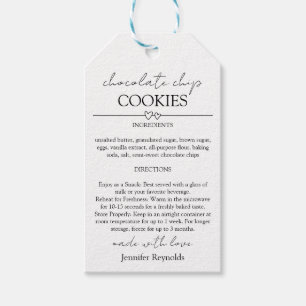 Chocolate Chip Cookie Mix in a Jar Gift Tag