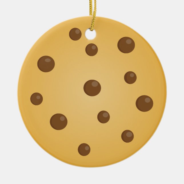 Chocolate Chip Cookie Ornament (Front)