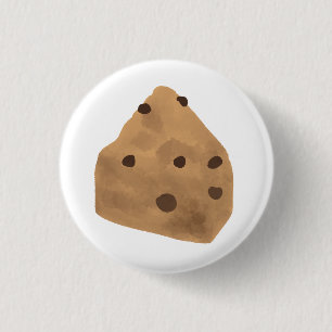 Chocolate Chip Cookie Piece Gift 1 Inch Round Button