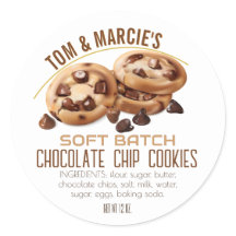 Chocolate Chip Cookie Product Labels