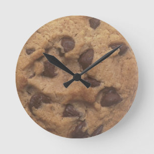 Chocolate Chip Cookie Round Clock