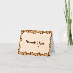 Chocolate Chip Cookie Thank You Card   Sweet Baby
