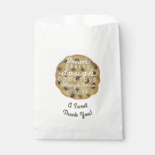 Chocolate Chip Cookie Wedding Treats Dreams Dough Favour Bag