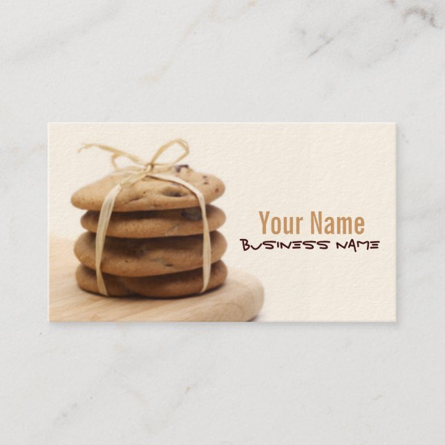 Chocolate Chip Cookies Business Cards (Front)