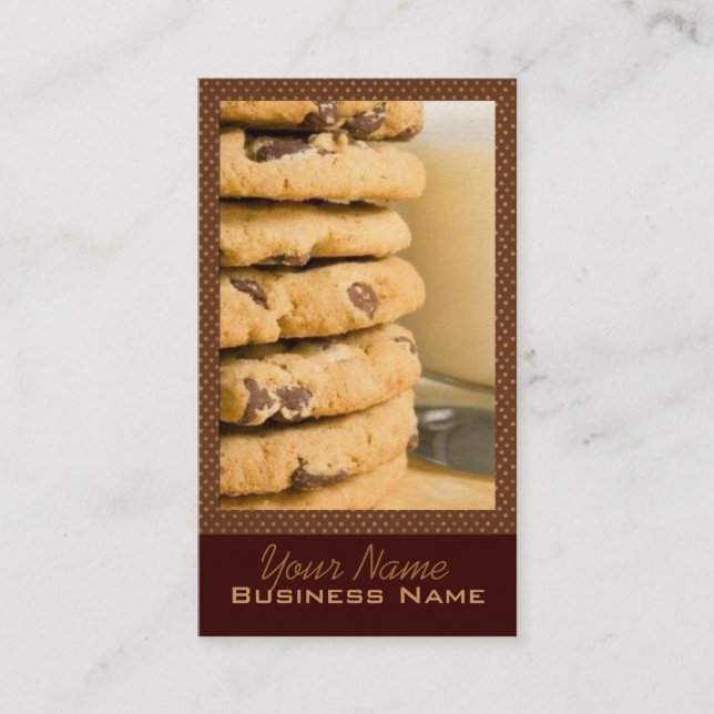 Chocolate Chip Cookies Business Cards (Front)