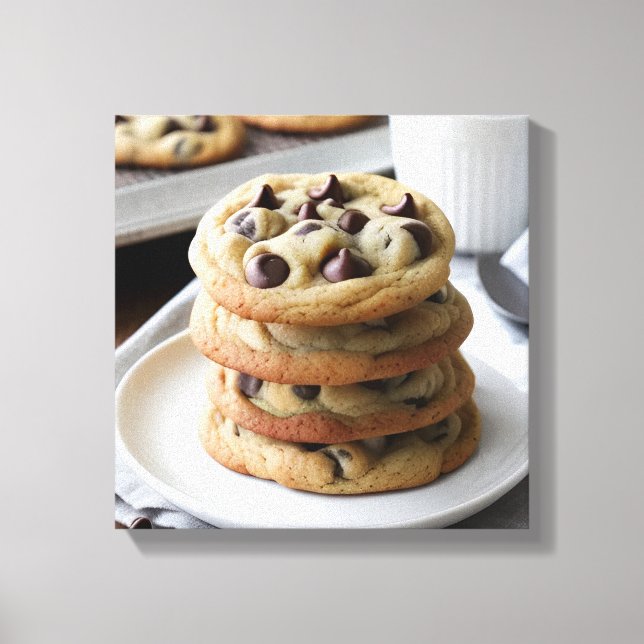 Chocolate Chip Cookies Canvas Print (Front)