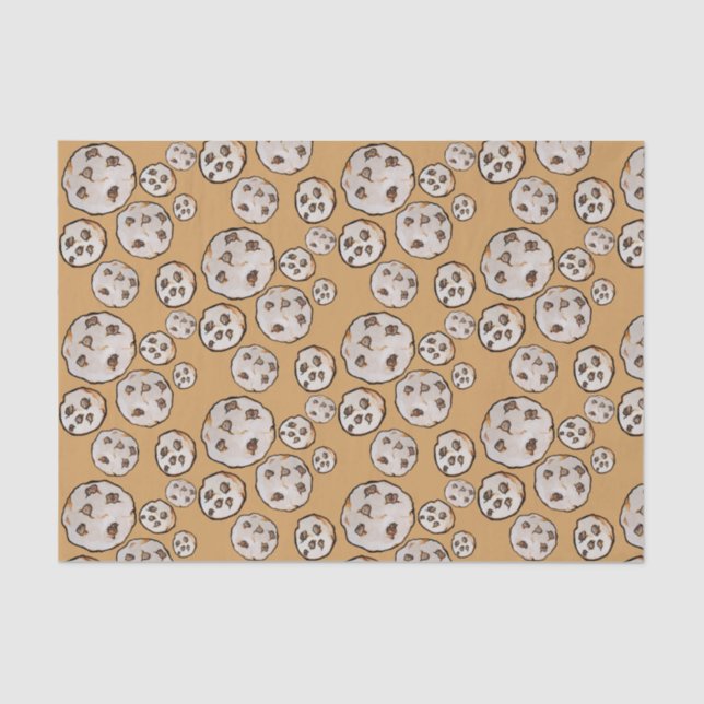 Chocolate Chip Cookies Cookie Tissue Paper (Front)