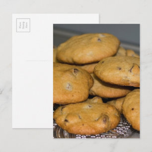 Chocolate Chip Cookies Food Photography Postcard