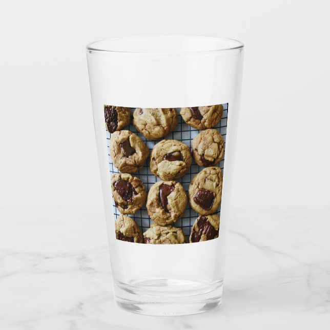 Chocolate Chip Cookies Glass (Front)