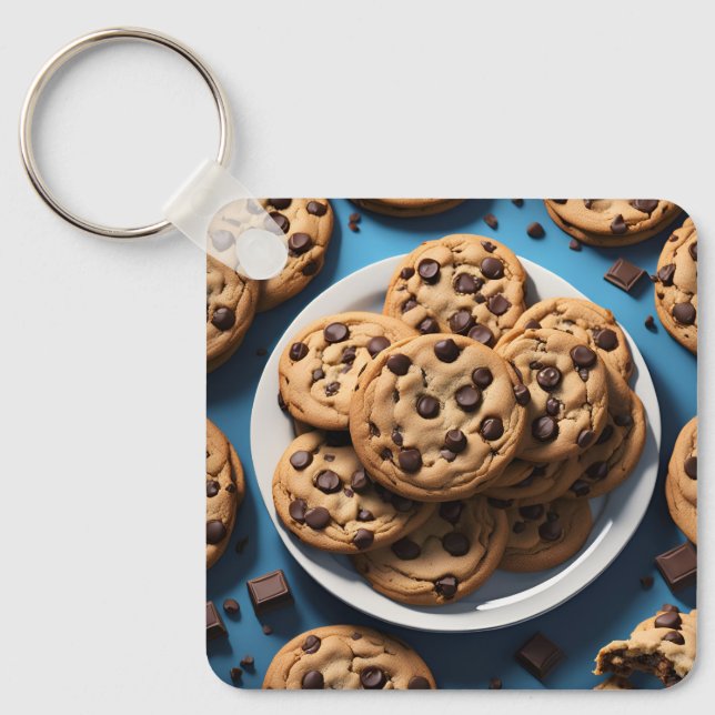 Chocolate Chip Cookies Keychain (Front)