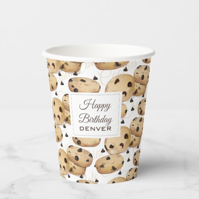 Chocolate Chip Cookies Paper Cups (Front)