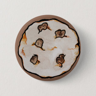 Chocolate Chip Cookies Pattern                     2 Inch Round Button