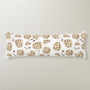 Chocolate Chip Cookies Pattern Body Pillow