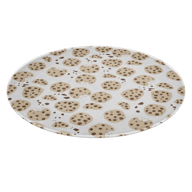 Chocolate Chip Cookies Pattern Cutting Board (Corner)
