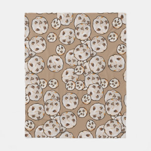 Chocolate Chip Cookies Pattern                     Fleece Blanket