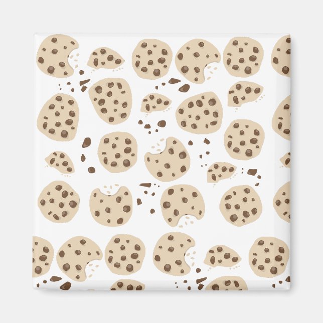 Chocolate Chip Cookies Pattern Magnet (Front)