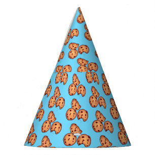 Chocolate Chip Cookies Pattern  Party Hat