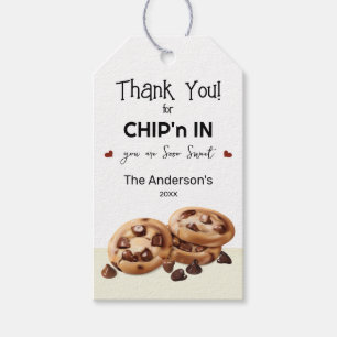 Chocolate Chip Cookies Thank You Baking Gift Tags
