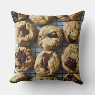 Chocolate Chip Cookies Throw Pillow