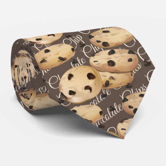 Chocolate Chip Cookies Tie (Rolled)