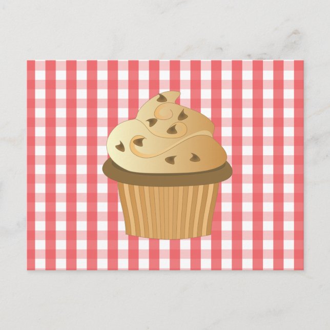 Chocolate Chip Cupcake Postcard (Front)