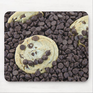 Chocolate Chip Face Mouse Pad