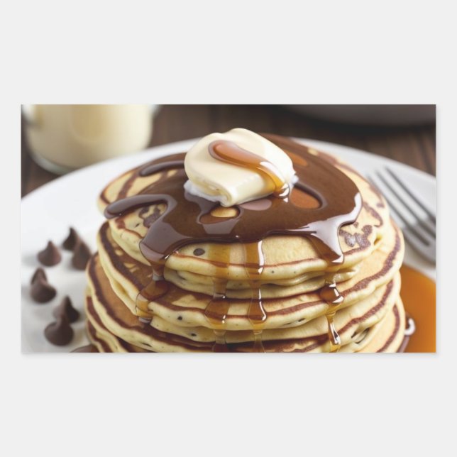 Chocolate Chip Pancakes Sticker (Front)