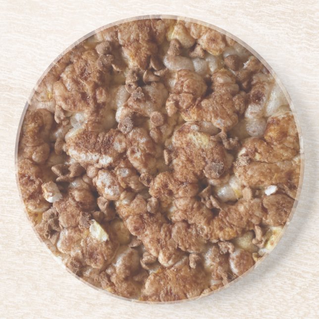 chocolate chip rice cake coaster (Front)