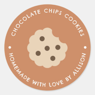 Chocolate Chips Cookies Homemade Goods  Classic Round Sticker