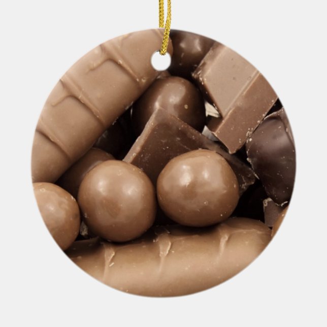 Chocolate Christmas Ornament (Front)