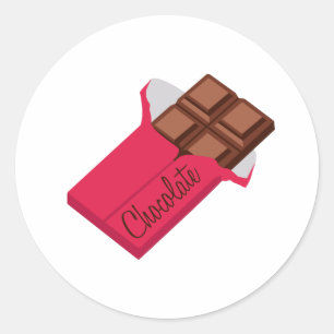 Chocolate Classic Round Sticker