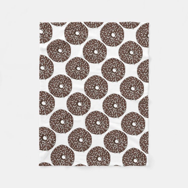 Chocolate Coconut Doughnut Doughnut Foodie Blanket (Front)