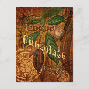 Chocolate Collage Postcard