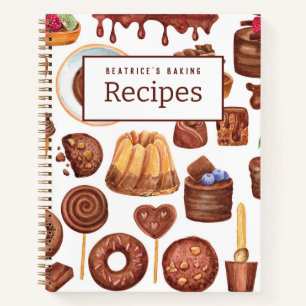 Chocolate Confections Customizable Recipe Book