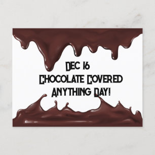 Chocolate Covered Anything Day Postcard
