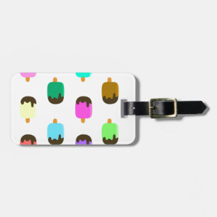 Chocolate covered ice pops luggage tag