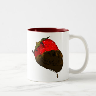 Chocolate-Covered Strawberry Two-Tone Coffee Mug