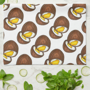 Chocolate Cream Easter Basket Egg Candy Towel