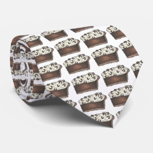 Chocolate Cream Pie Slice Dessert Foodie Tie