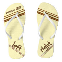 Chocolate Cream Stripe Left and Right