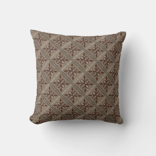chocolate cream throw pillow