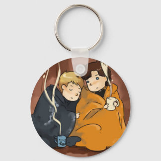 Chocolate cuddling keychain