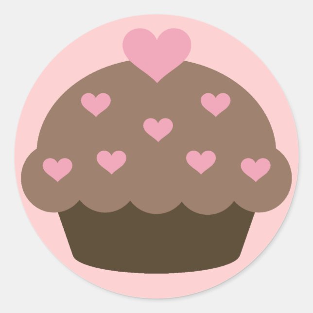 Chocolate Cupcake Love Stickers (Front)