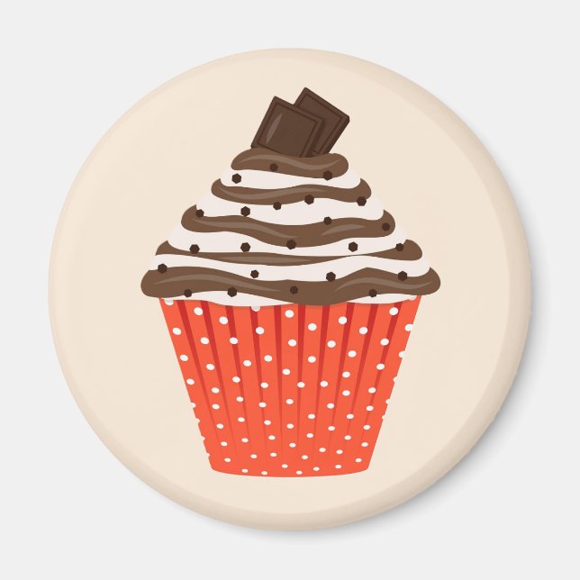 Chocolate Cupcake Magnet (Devant)