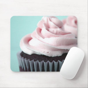 Chocolate Cupcake Pink Vanilla Frosting Mouse Pad
