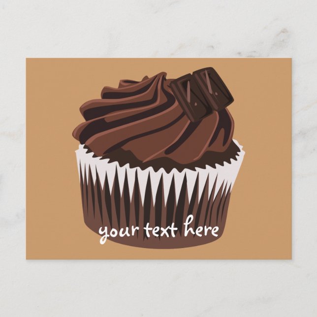 Chocolate Cupcake Postcard (Front)