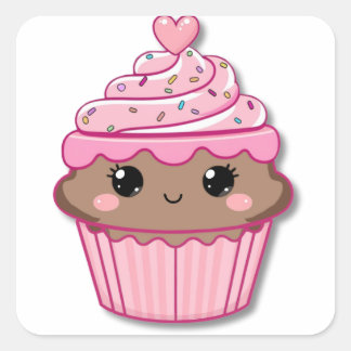 Chocolate Cupcake Sticker