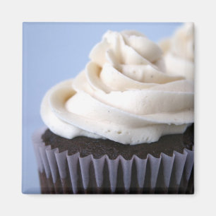 Chocolate Cupcakes Vanilla Frosting Magnet