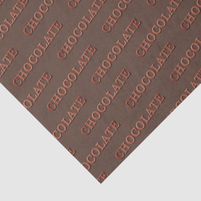 Chocolate Custom Gift Tissue Paper (Detail)