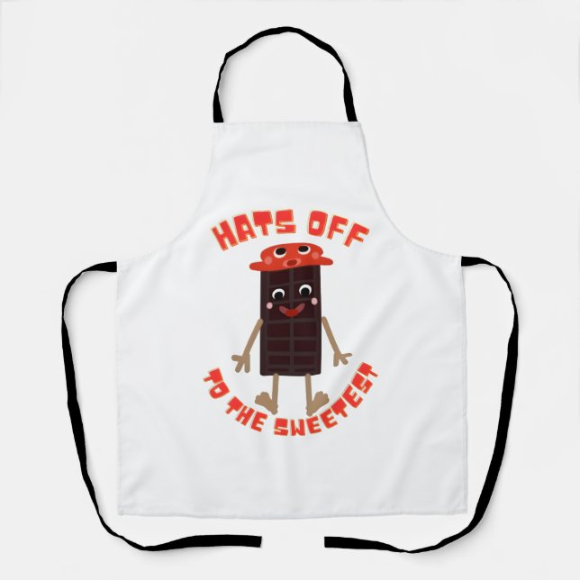 Chocolate day design  apron (Front)
